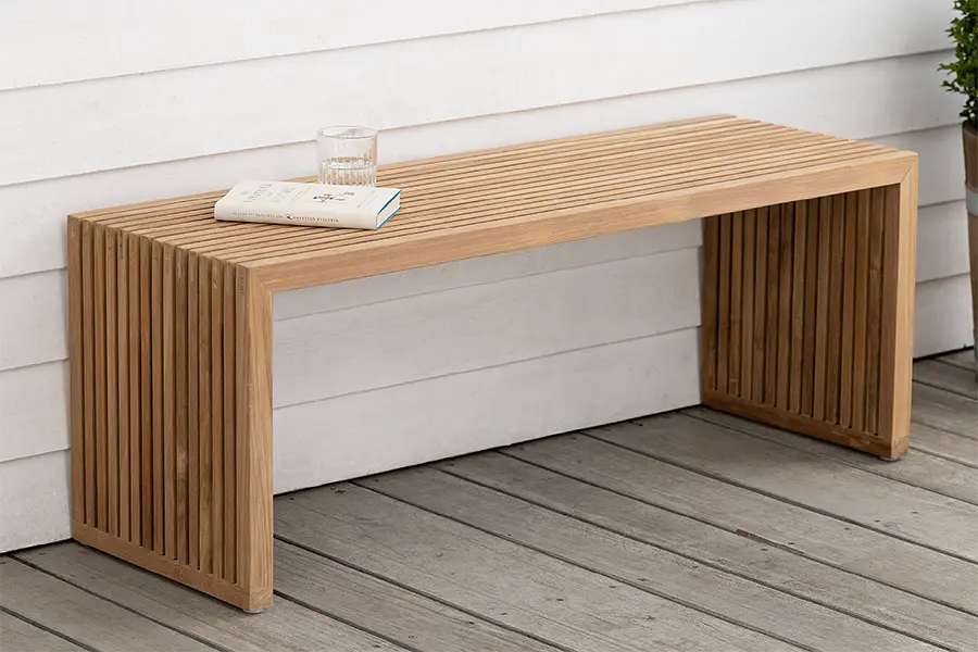 Teakbank Vinklet Teakbank Vinklet